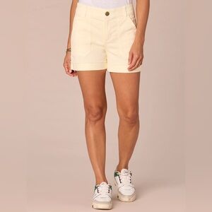 Democracy Ab"solution High Rise 4.5" Inseam Short Pale Yellow Women’s Sz 8